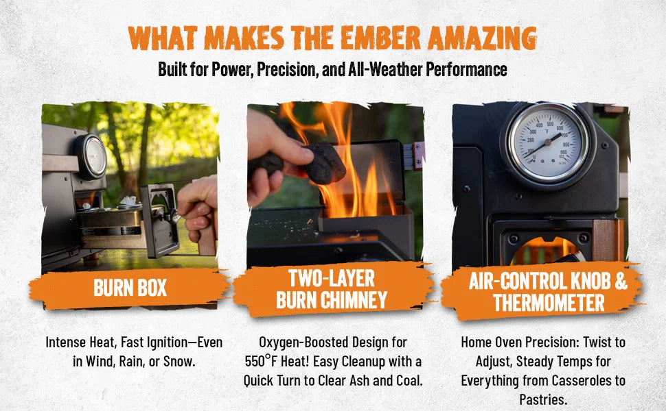 Compact Off-Grid Camping Oven Emergency Cooking Solution