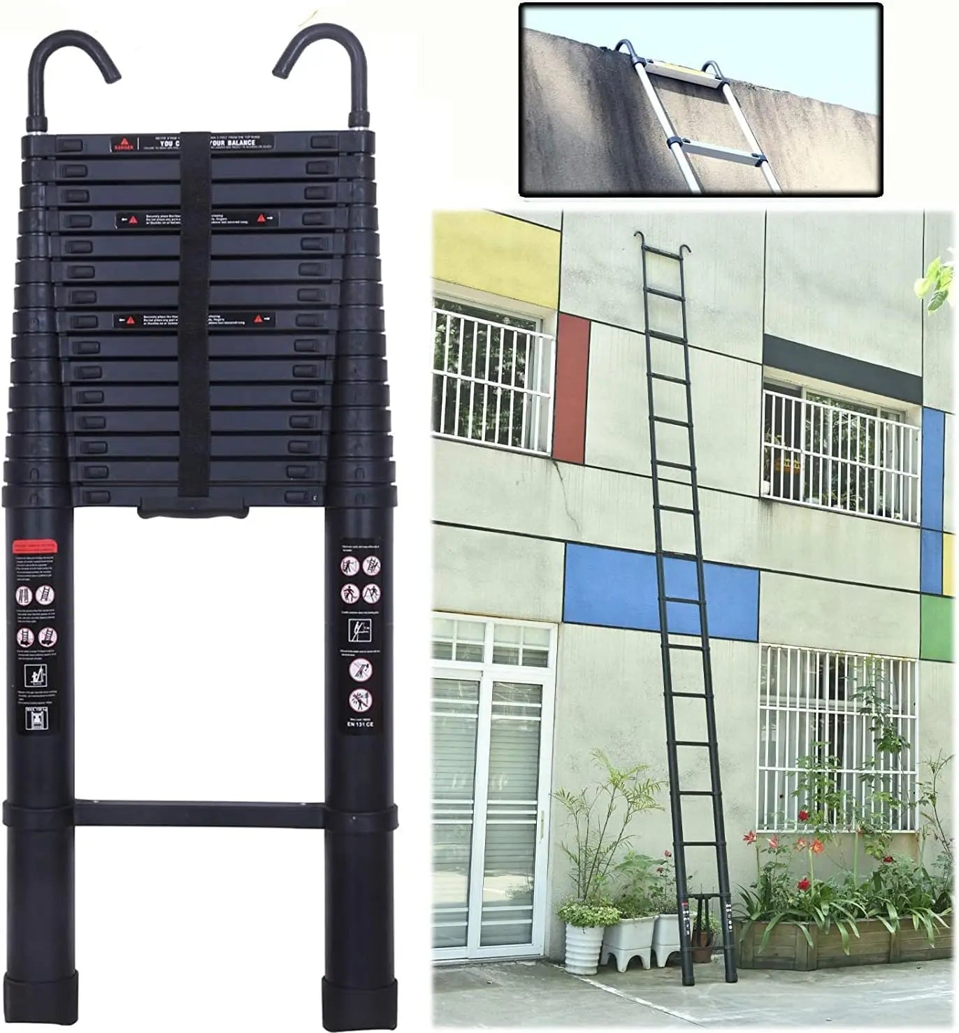 Ljustra Multi-Purpose Telescopic Ladder 3.2-6.2M Heavy Duty Portable