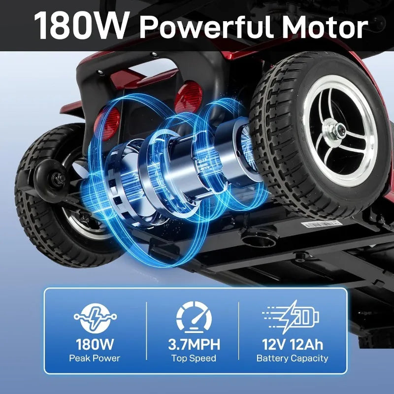 Heavy Duty Electric Scooter for Adults Seniors Mobile Powered Wheelchair