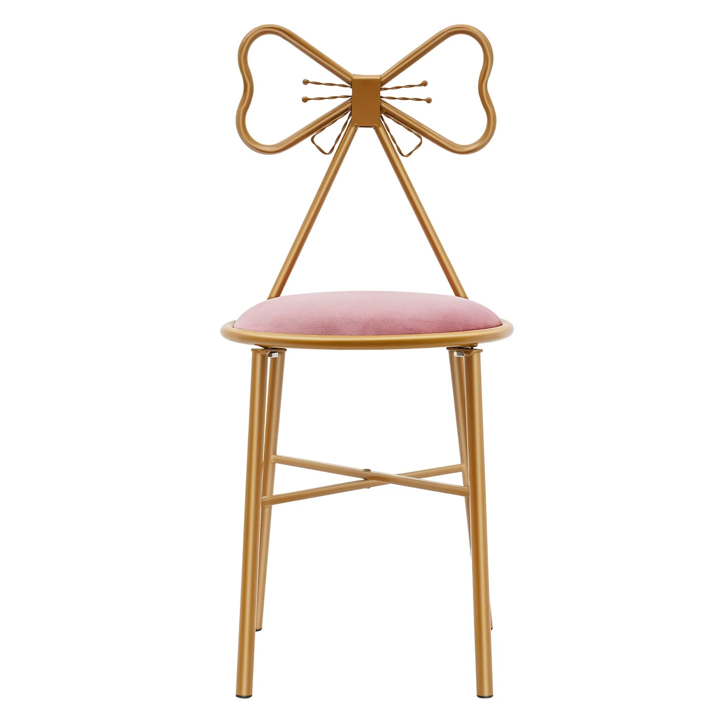 Butterfly Shaped Vanity Chair Makeup Stool Dining Chair with Backrest
