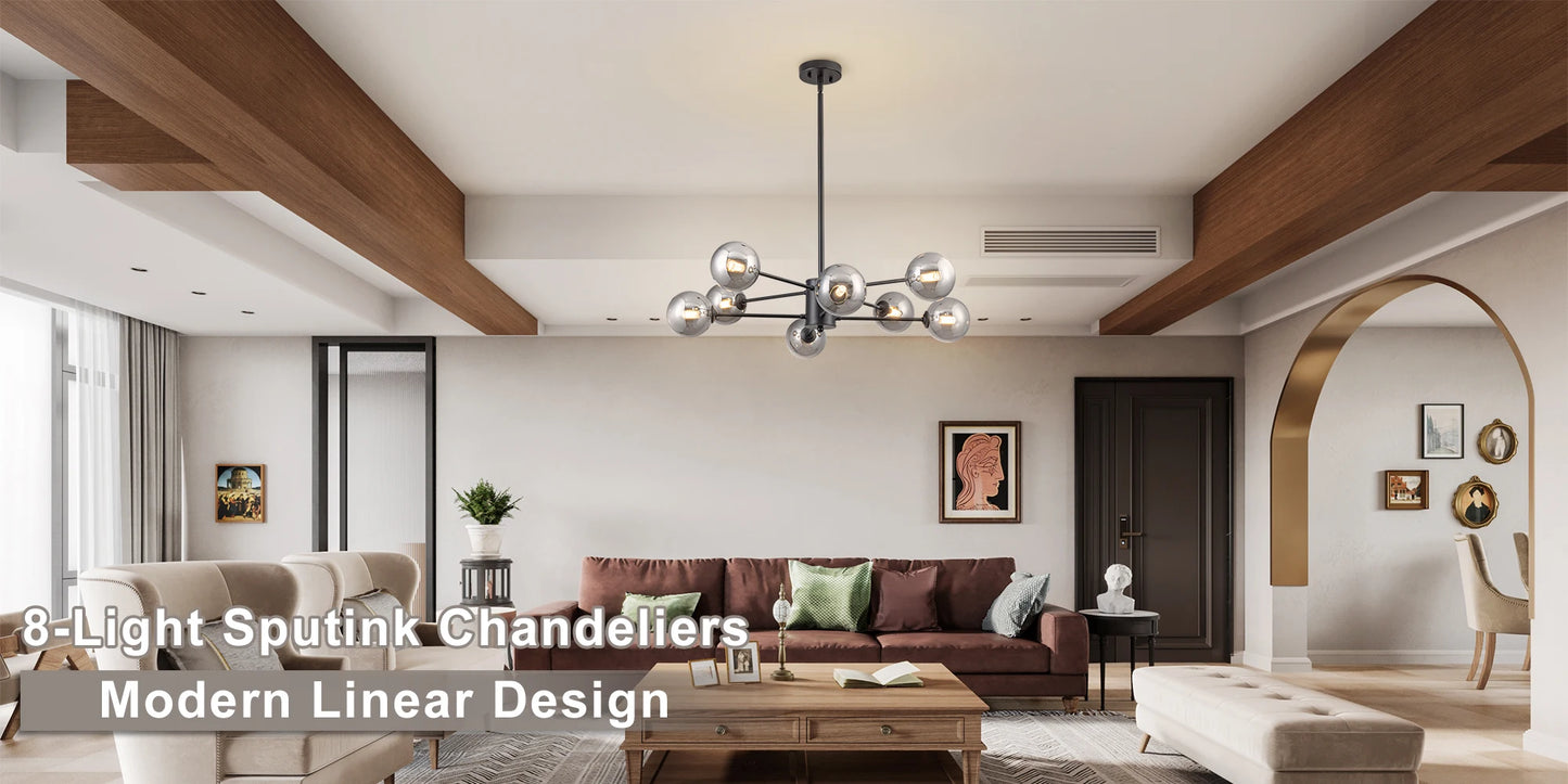 8/12/16 Light Sputnik Chandelier Mid Century Modern Kitchen Lighting