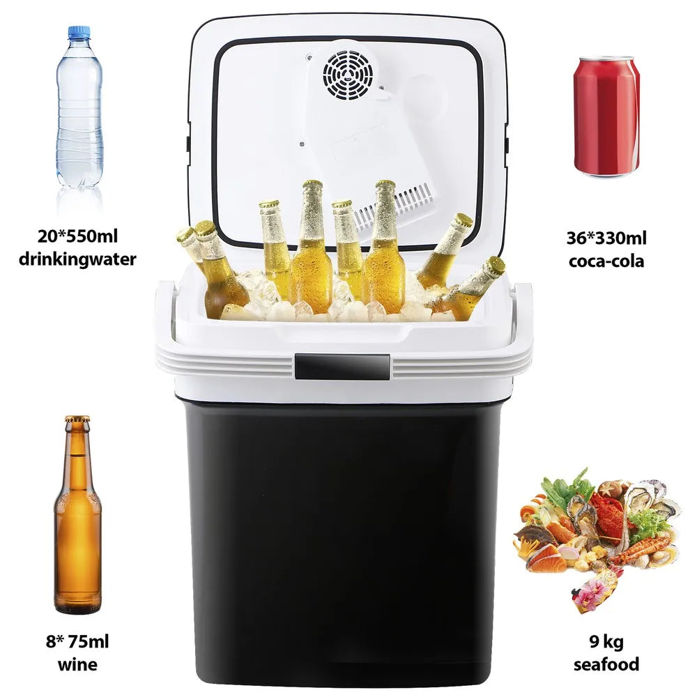 Car Fridge Electric Cooler Warmer 12V AC DC Portable 29L for Travel