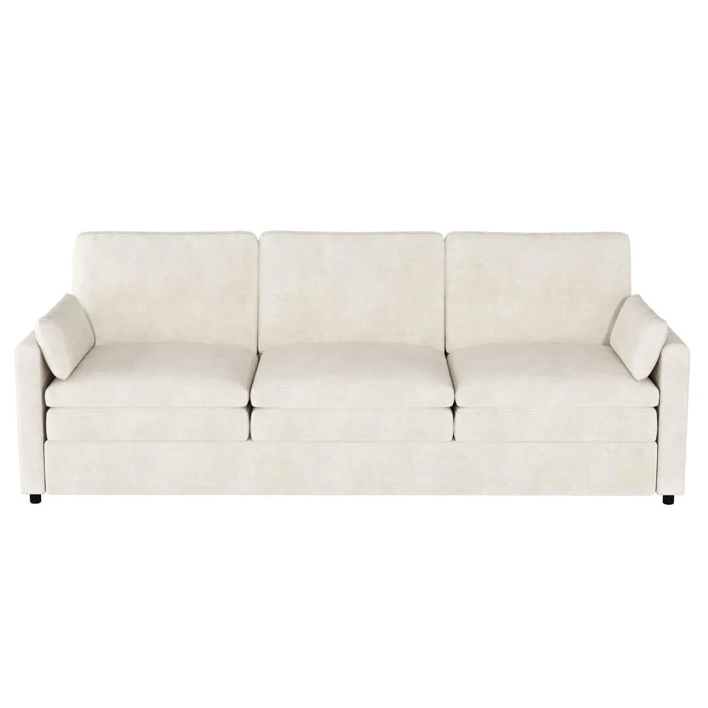 Ljustra 89 inch Modern Chenille Sofa Couch 3 Seater Living Room