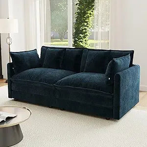 Modular Sectional Sofa Loveseat Chenille Cloud Couch with Pillows