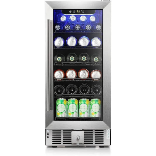15 Inch Beverage Refrigerator Cooler 2.9 Cu.Ft Wine Cooler 115 Cans