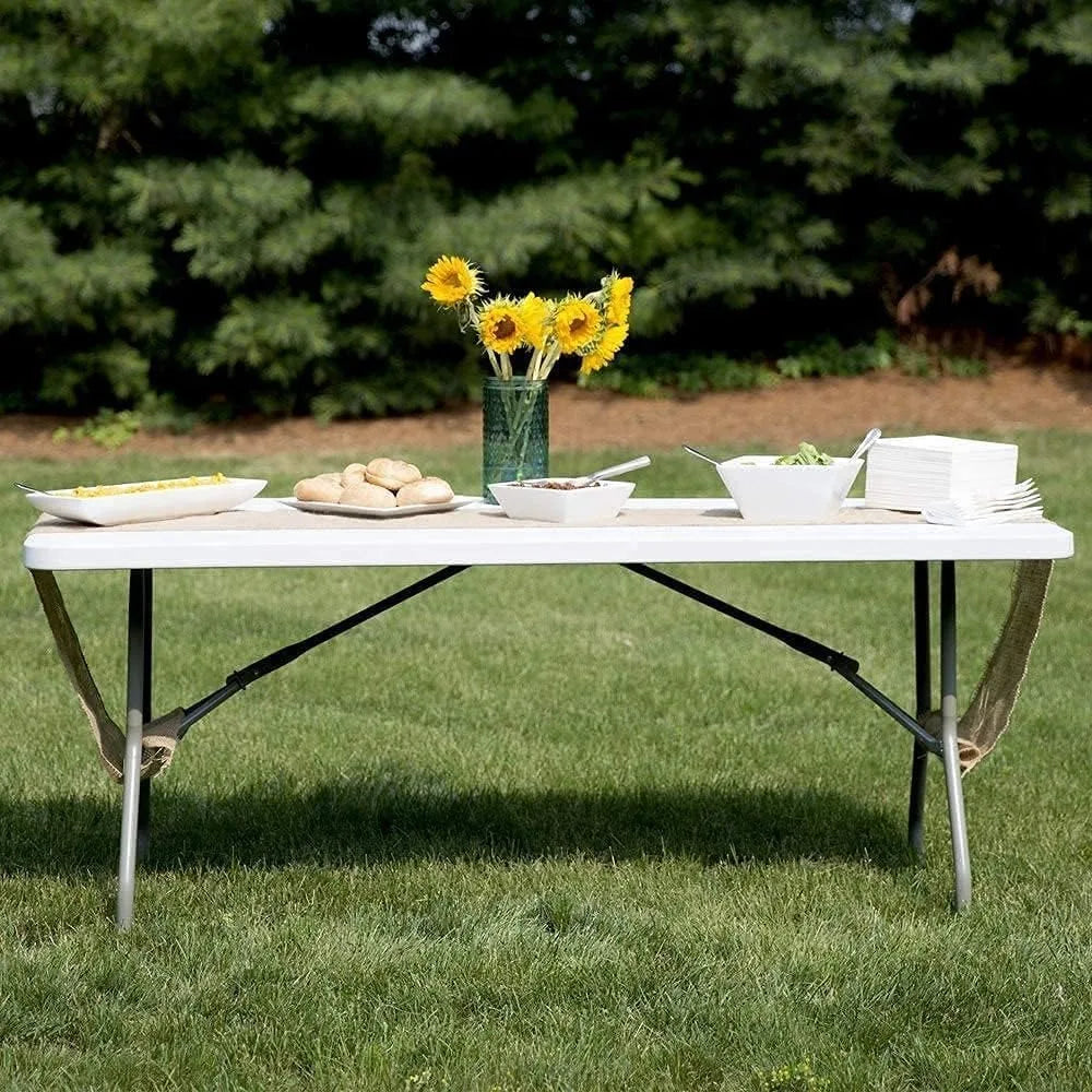 6ft Folding Table Portable Plastic Indoor Outdoor Picnic Camping Table