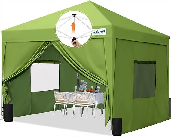 Privacy 10x10 Pop Up Canopy Tent with Sidewalls Easy Setup Outdoor