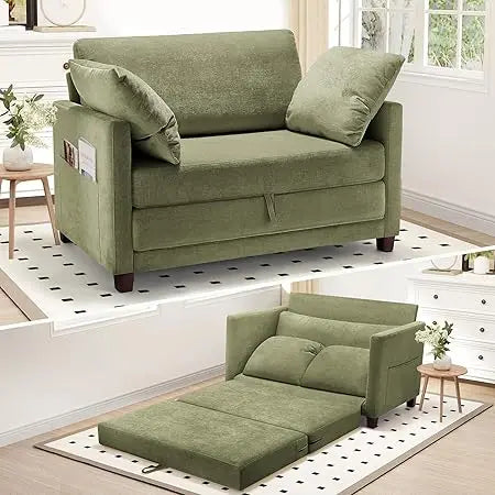 51 Inch Convertible Sofa Bed Loveseat Sleeper Sofa for Small Spaces