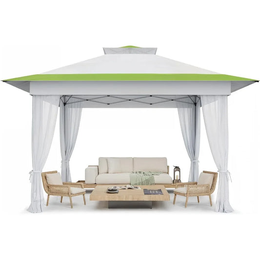 Amada Pop Up Gazebo Outdoor Canopy Tent with Mosquito Netting