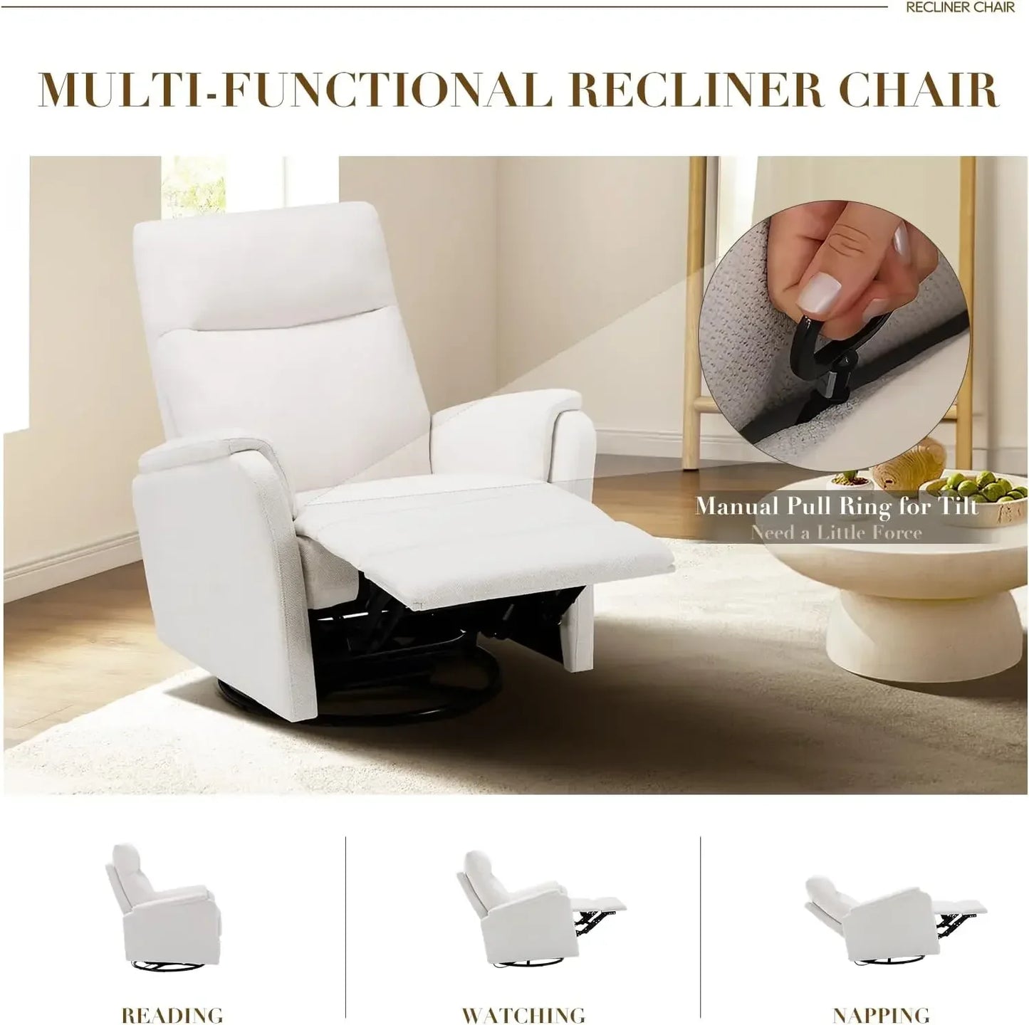 Ljustra 118 Inch U Shaped Sectional Sofa Ottoman Side Table Brown