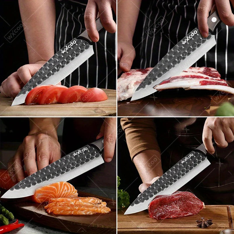 8PC Professional Kitchen Chef Knife Set Stainless Steel Cooking Cutting Tools