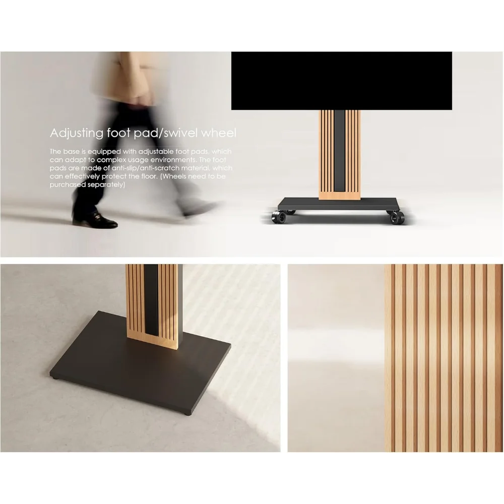 Design Wood TV Stand with Swivel Mount for 32-65 Inch Screens