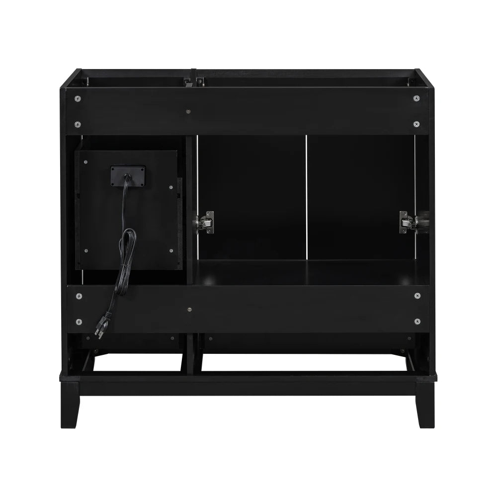 36 Inch Modern Bathroom Vanity with USB Charging and Ample Storage