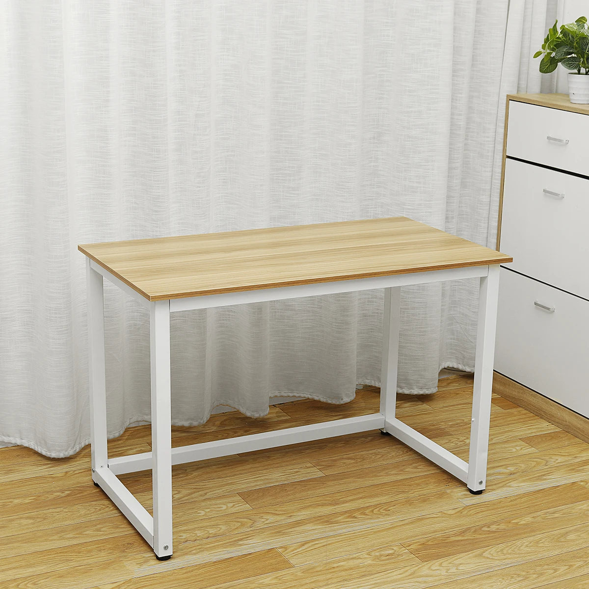 Ljustra 47 Inch Modern Computer Desk Small Office Study Writing Table