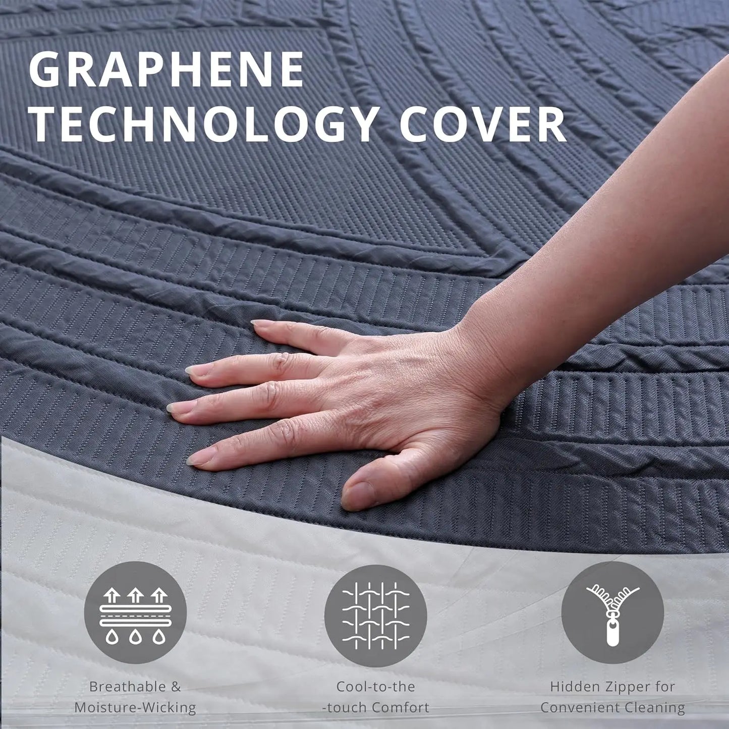 Ljustra 14 Inch Twin XL Memory Foam Mattress Copper-Infused Cooling