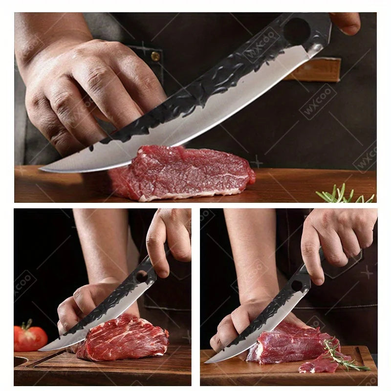 Ljustra High Carbon Steel Boning Knife Professional Cooking BBQ Knife