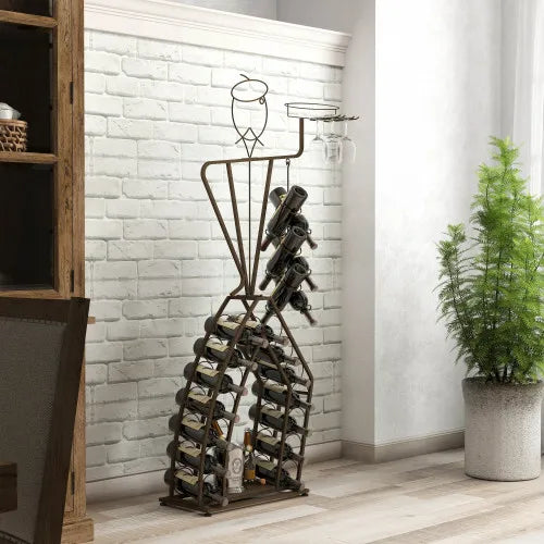 Unique Design Wine Bakers Rack Freestanding Storage Solution for Home
