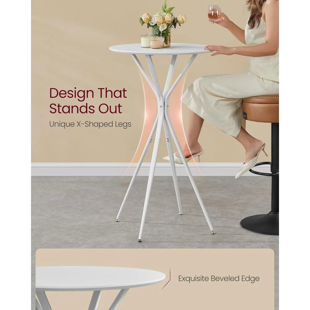 Bar Tables Set of 2 Round Cocktail High Top Pub Bistro Table