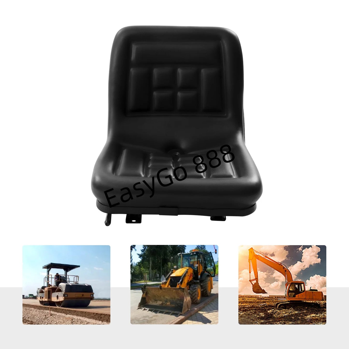 Universal Lawn Tractor Replacement Seat Compact High Back Mower Seat