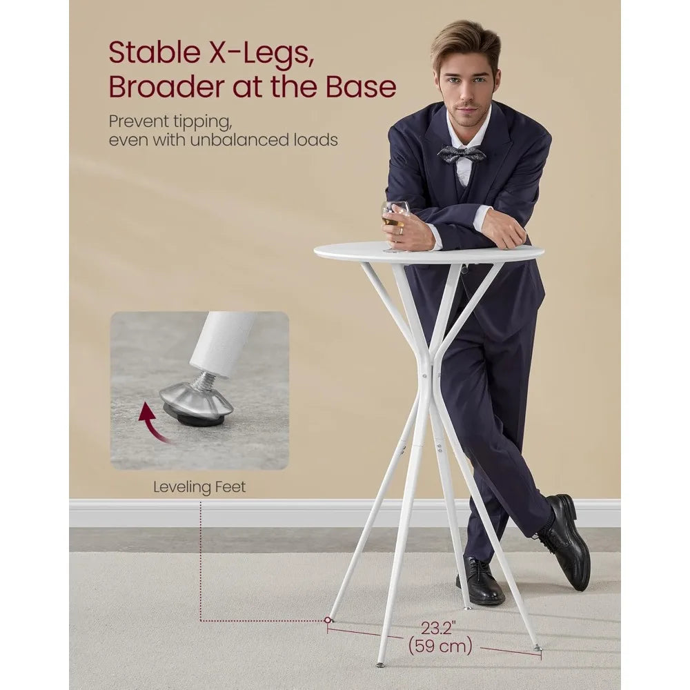 Bar Tables Set of 2 Round Cocktail High Top Pub Bistro Table