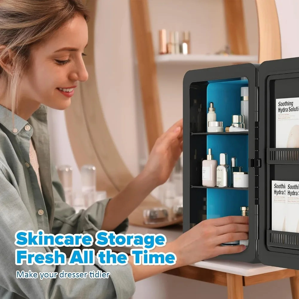 Mini Fridge 22L Portable Cooler Warmer for Bedroom Office Car Travel