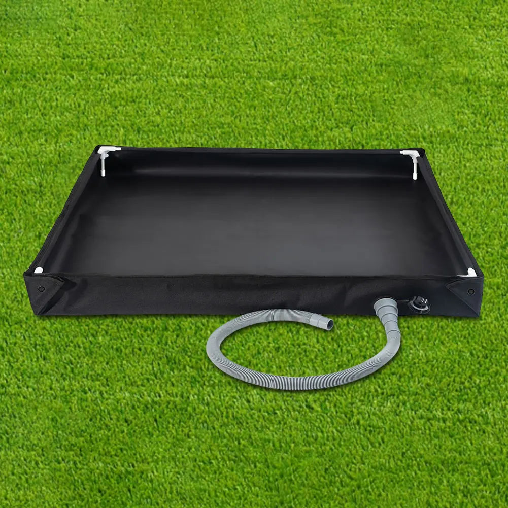 Portable Shower Pan with Drain Hose for Camping Outdoor Pet Bath