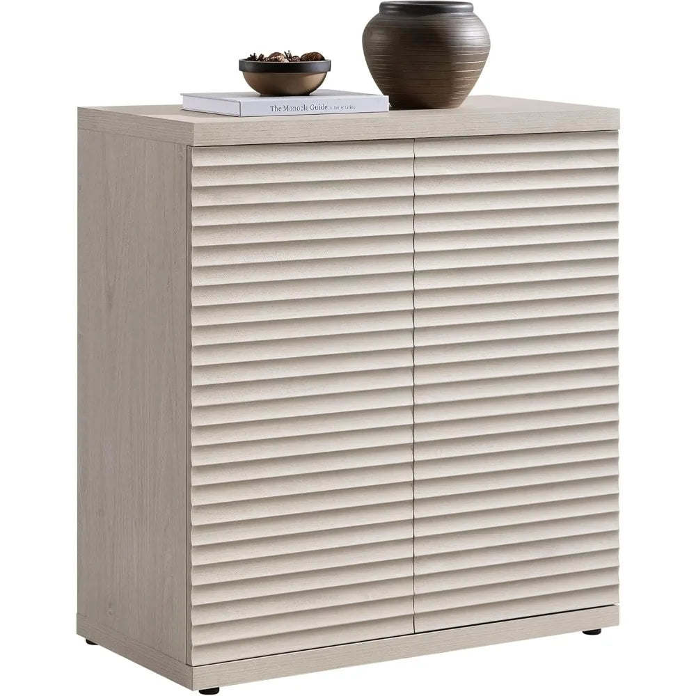 Buffet Cabinet Storage Accent Sideboard Modern Credenza Media Console