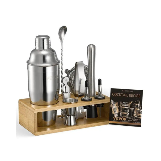 Stainless Steel 10 Piece Cocktail Shaker Set Bartender Tools Kit