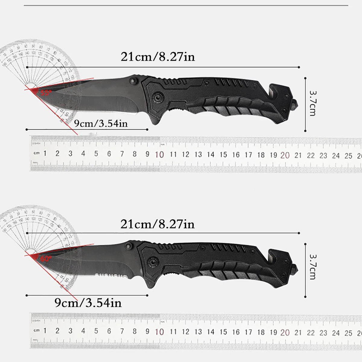 Multi Functional Foldable Camping Knife with Safety Lock for Fishing