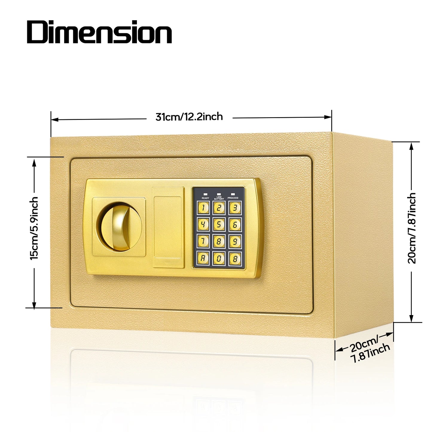 Digital All Steel Security Safe with Electronic Keypad Lock Anti-Theft