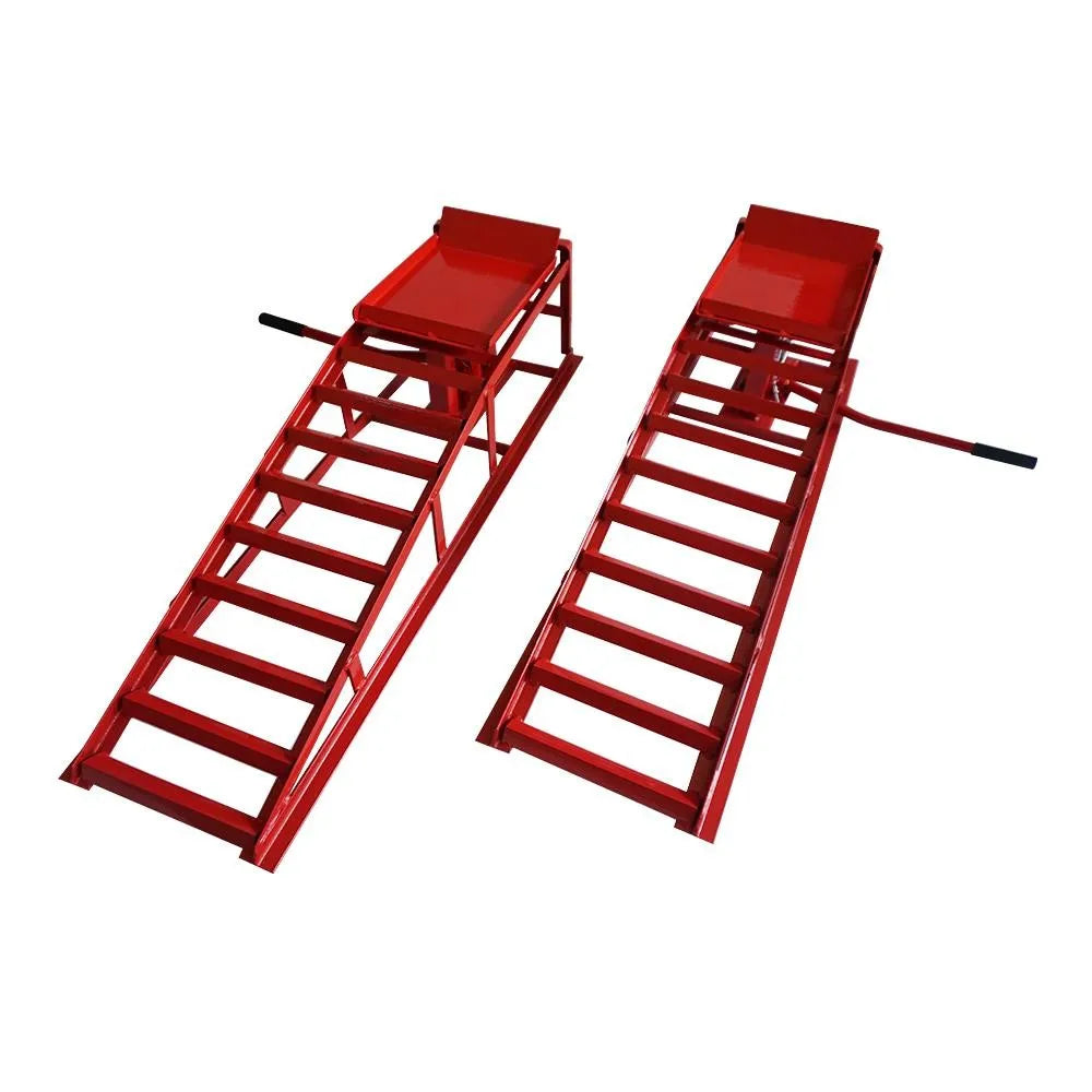 Heavy Duty Hydraulic Car Ramps for Low Clearance Vehicles Auto Repair