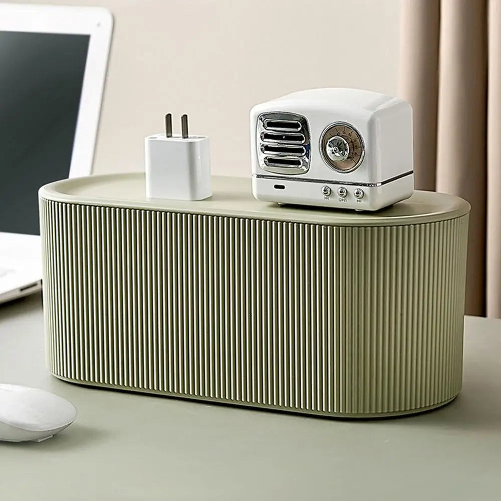 Ljustra Cable Management Box Plug Board Storage Organizer for Home Office