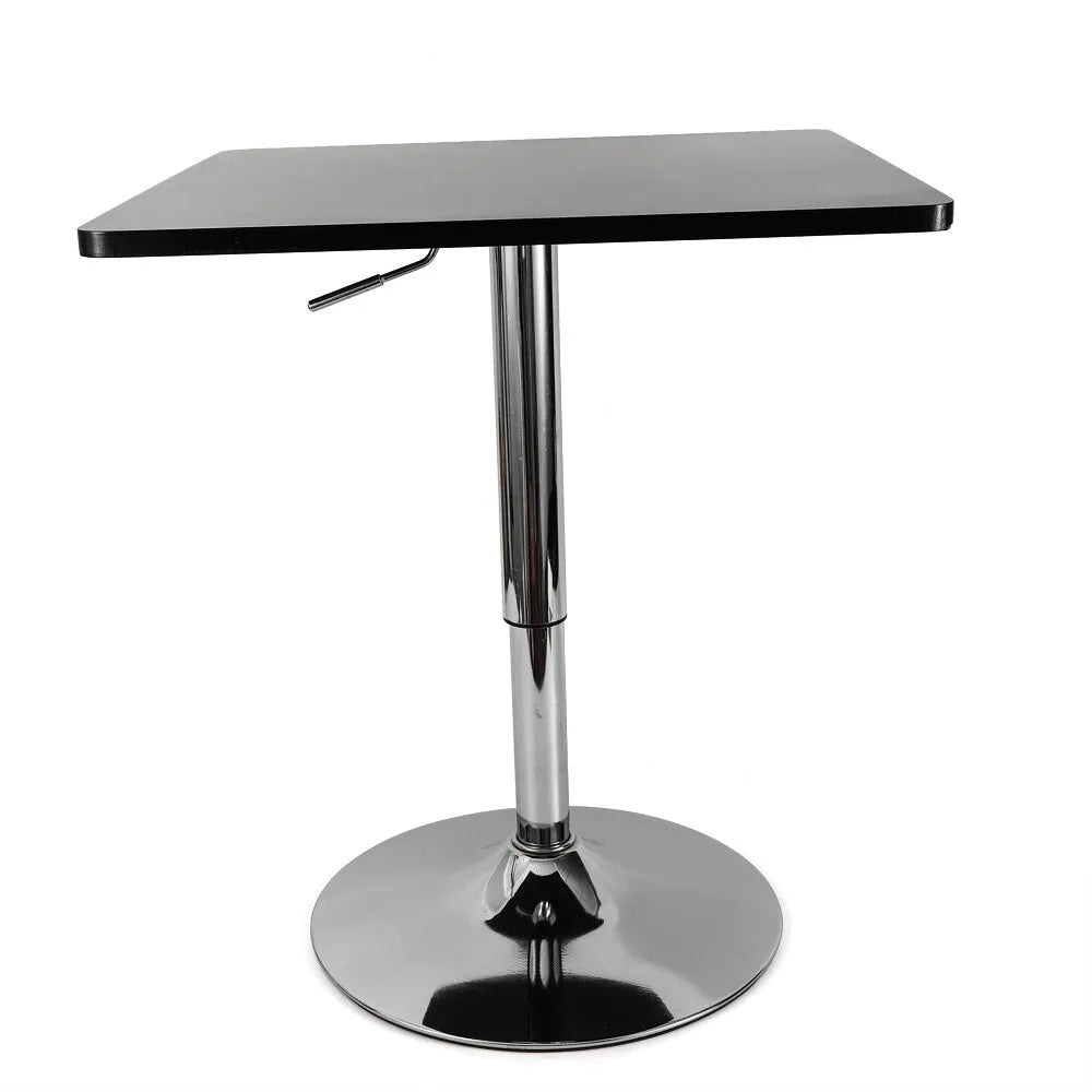 Height Adjustable 360 Degree Swivel Bar Dining Table Square Pub Table