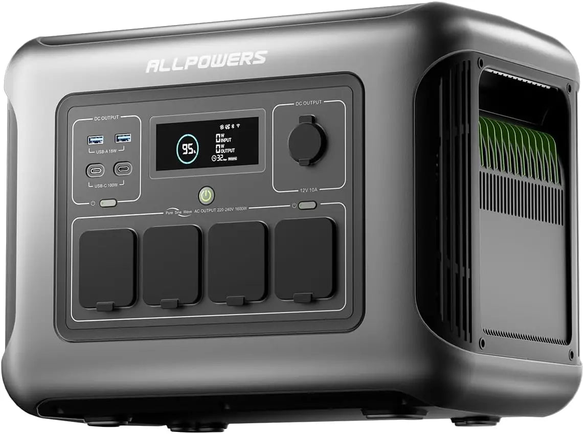 ALLPOWERS R1500 Portable Power Station 1152Wh Solar Generator 1800W
