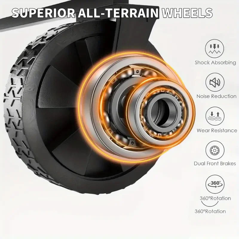 Heavy Duty Foldable Utility Garden Wagon 330 450LB Portable Cargo Cart