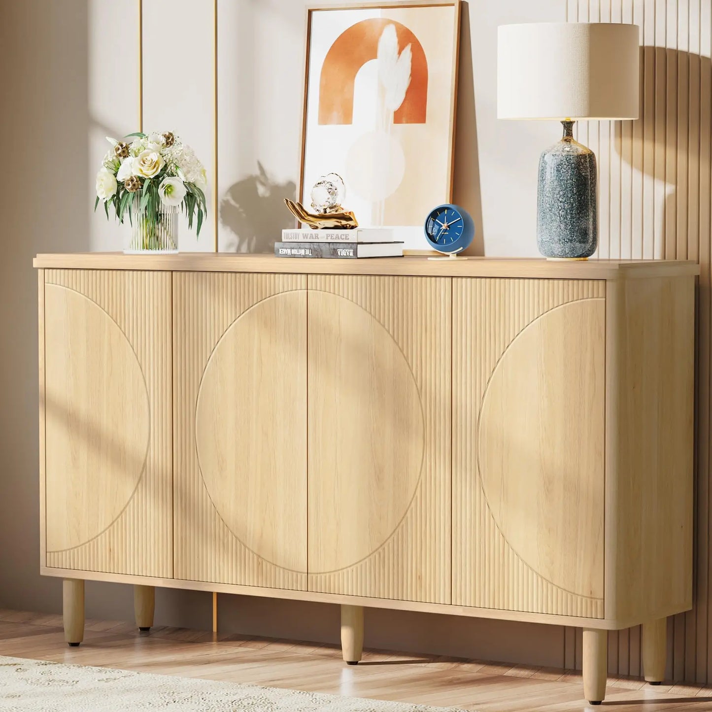 Ljustra Buffet Cabinet Sideboard Storage Modern Kitchen Dining Room