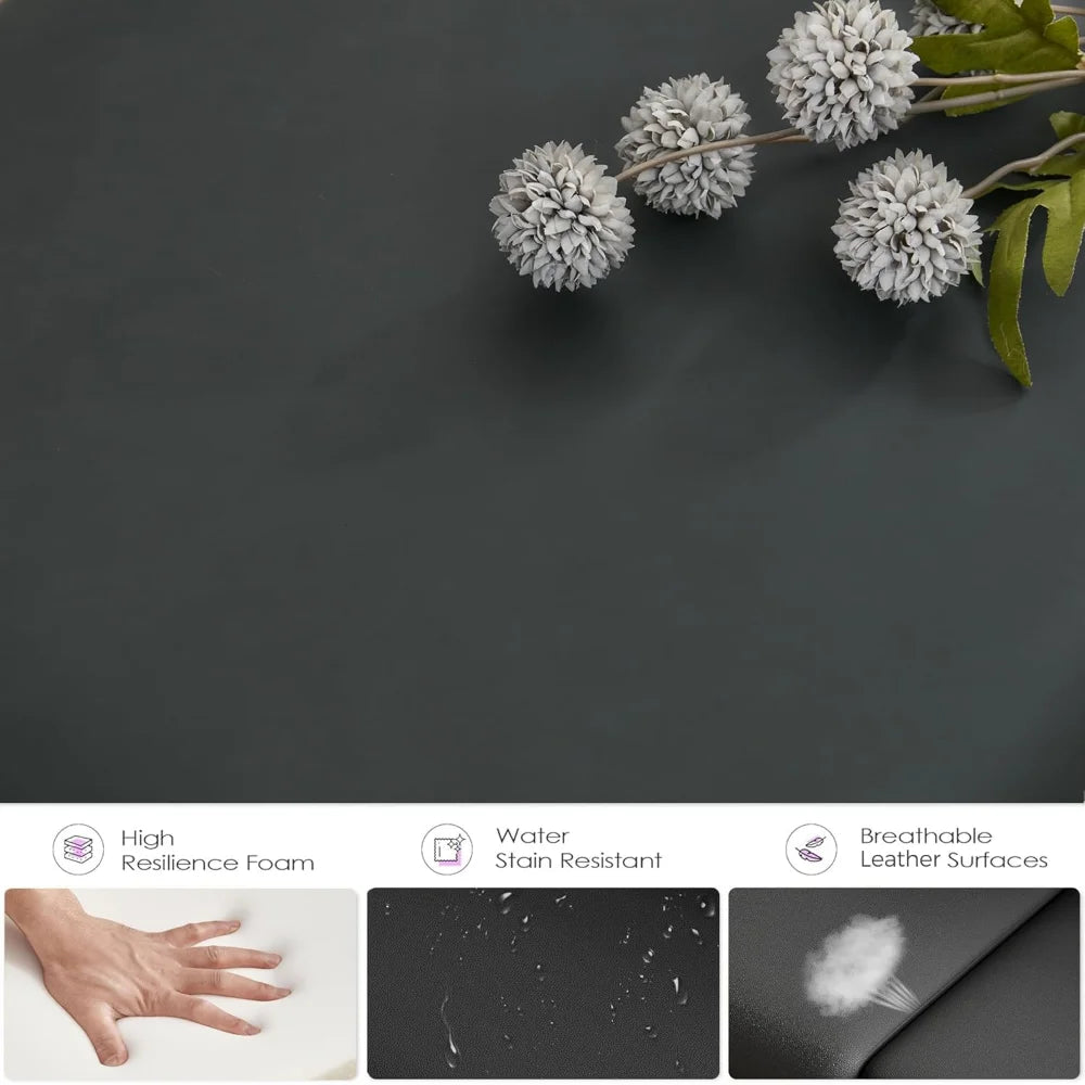 Modern Faux Leather Mini Couch Small Space Love Seat Sofa