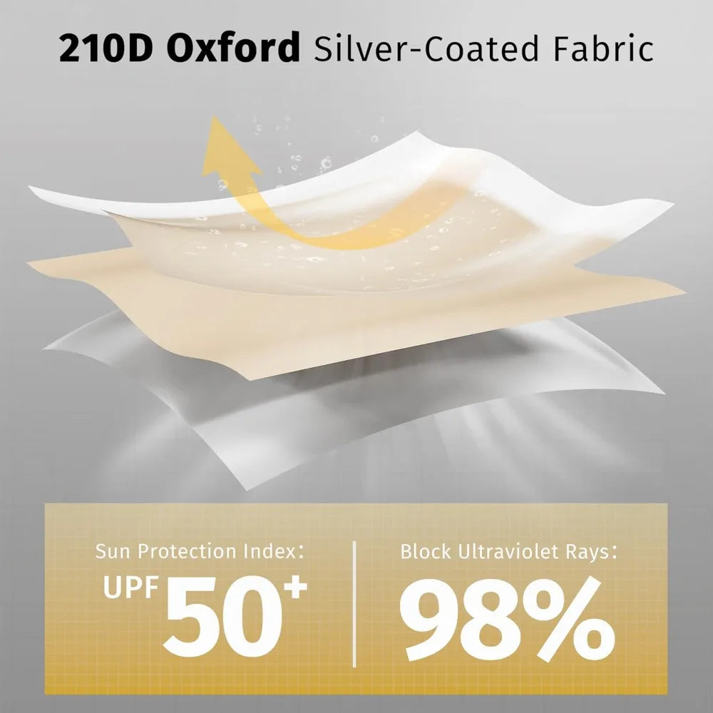 Ljustra EAST OAK Sun Shade Sail Canopy Cover 6x6 FT UPF 50+