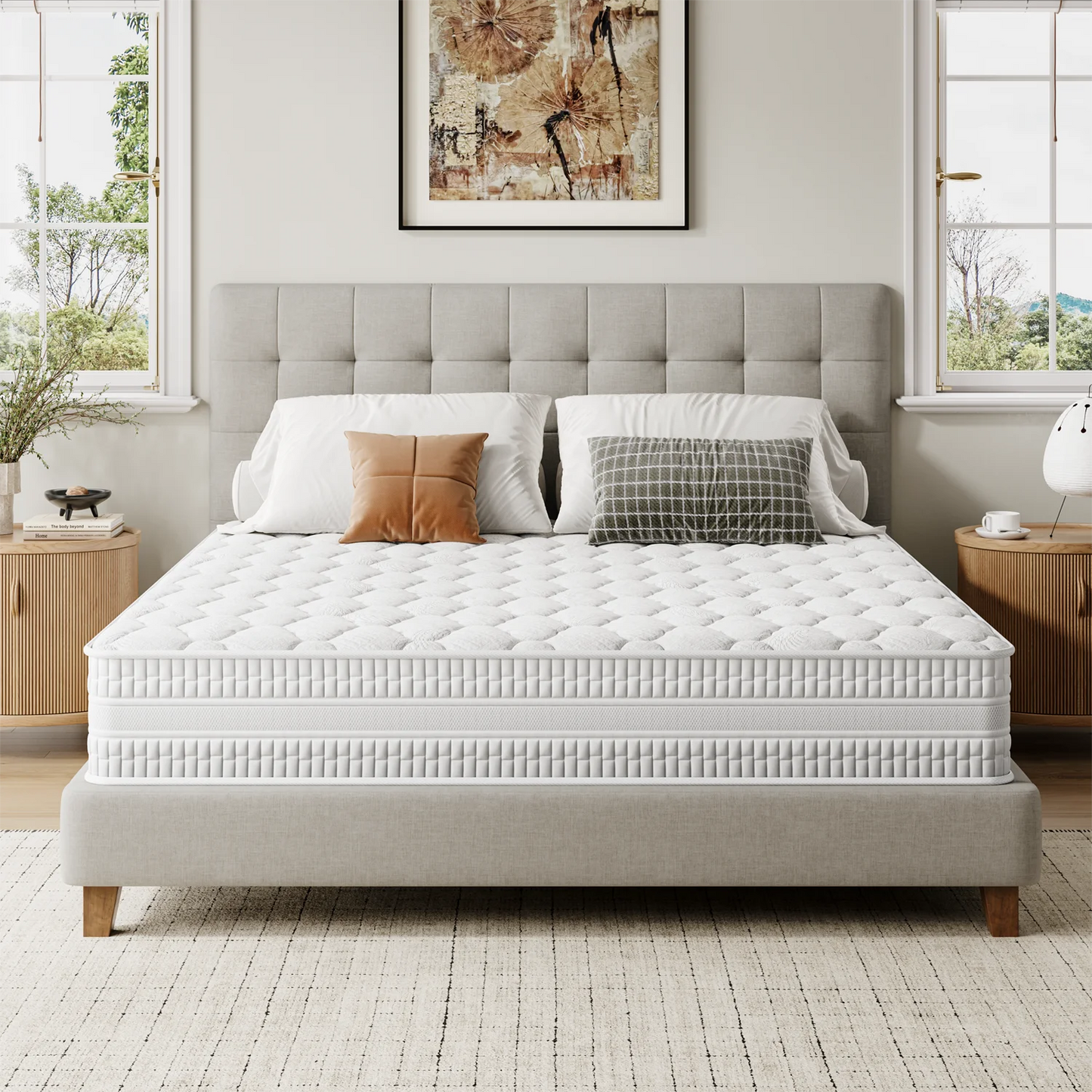 Ljustra Hybrid Queen Size Mattress Memory Foam Pocket Spring