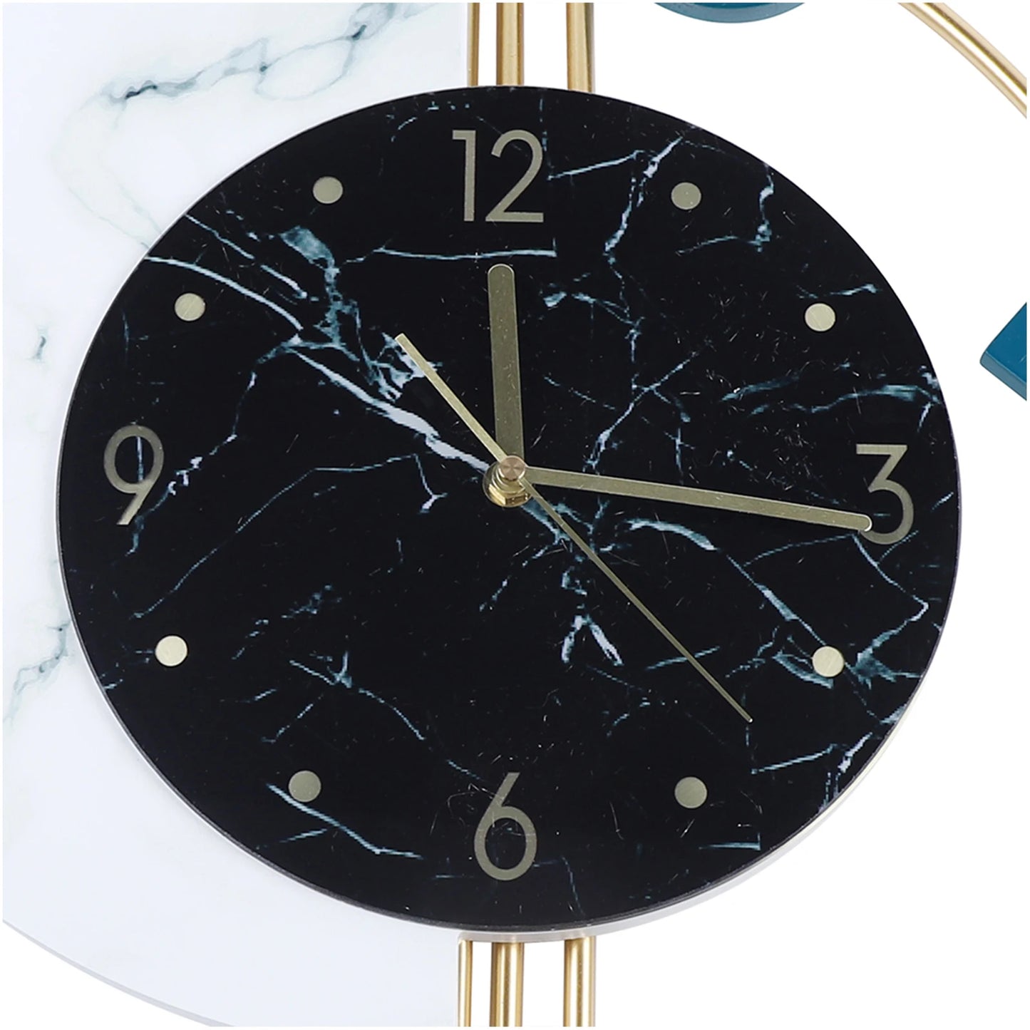 Silent Quartz Wall Clock Marble Design for Living Room Bedroom Decor Gift
