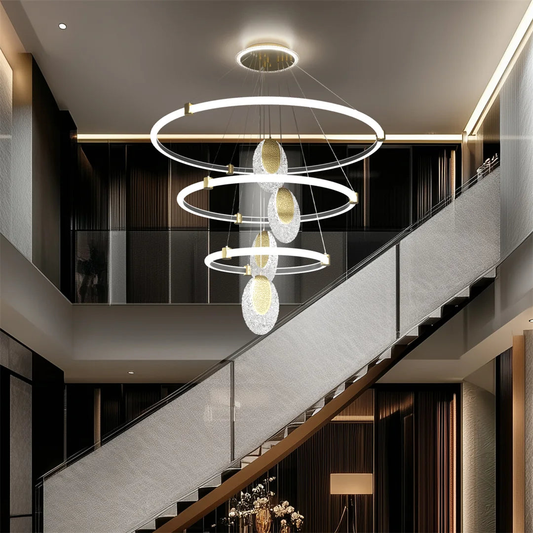 Ljustra Modern LED Ceiling Chandelier Water-Drop Pendant Lamp Fixture