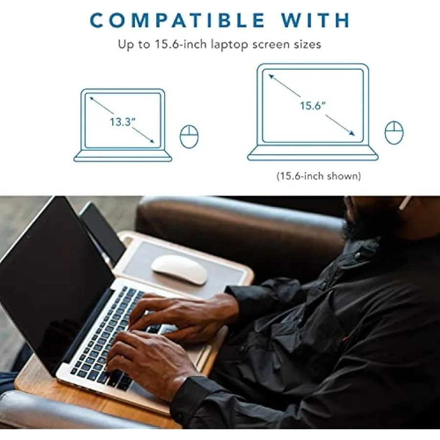 Compact Lap Desk for Laptops up to 13.3 Inch Home Office Organizer