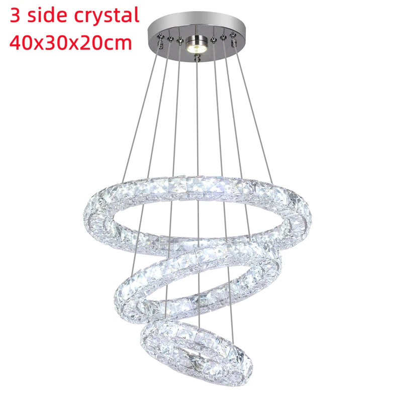 Ljustra Crystal Chandeliers Nordic Pendant Lamp Decorative Ceiling Light