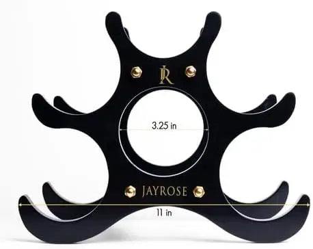 Wooden Wine Rack for 6 Bottles Compact Movable Space Saving Holder