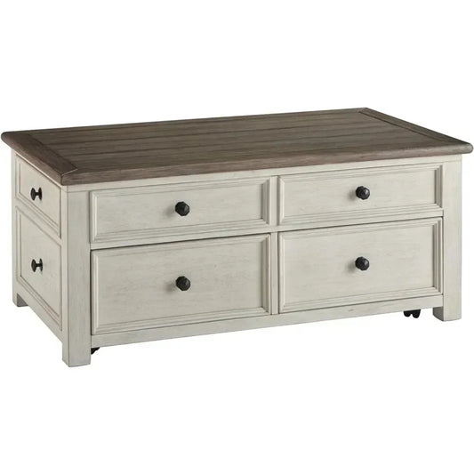Cute Coffee Table for Living Room Farmhouse Lift Top with Drawers