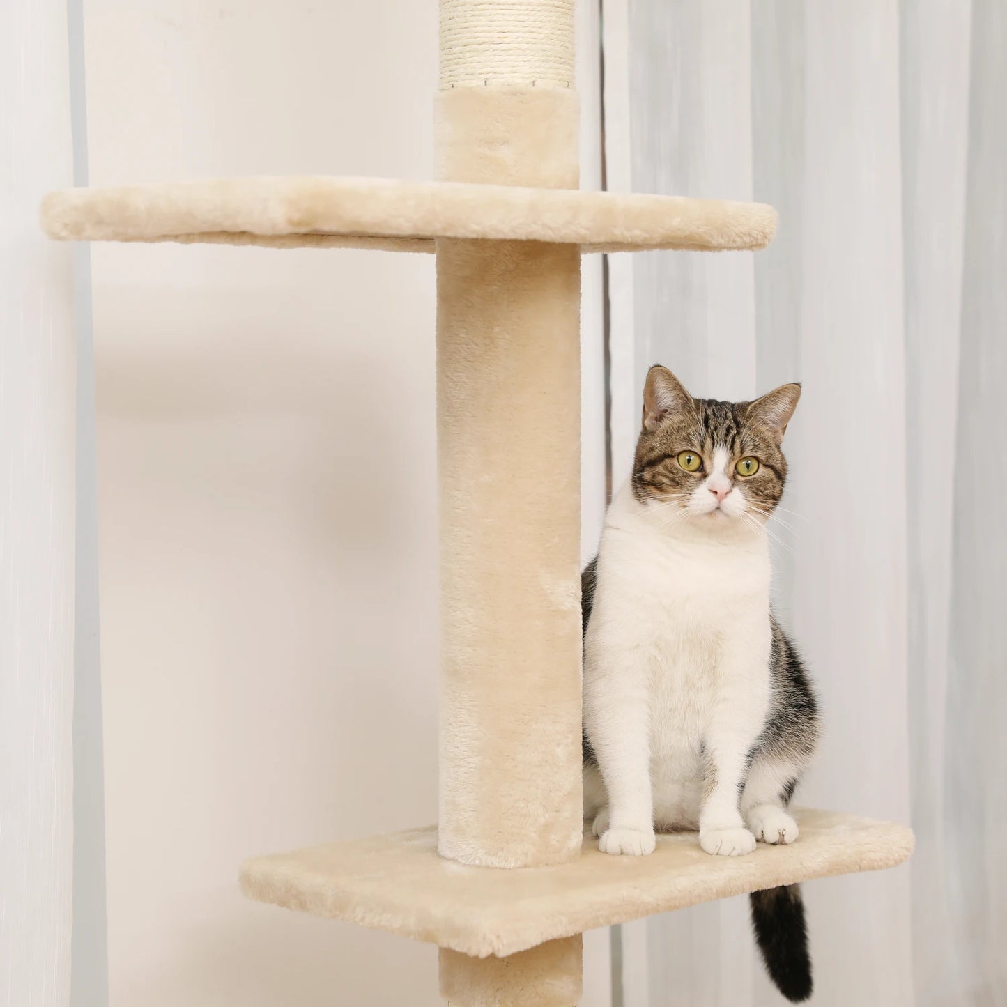 5-Tier Cat Tree Tower Indoor Climbing Scratching Post Hammock
