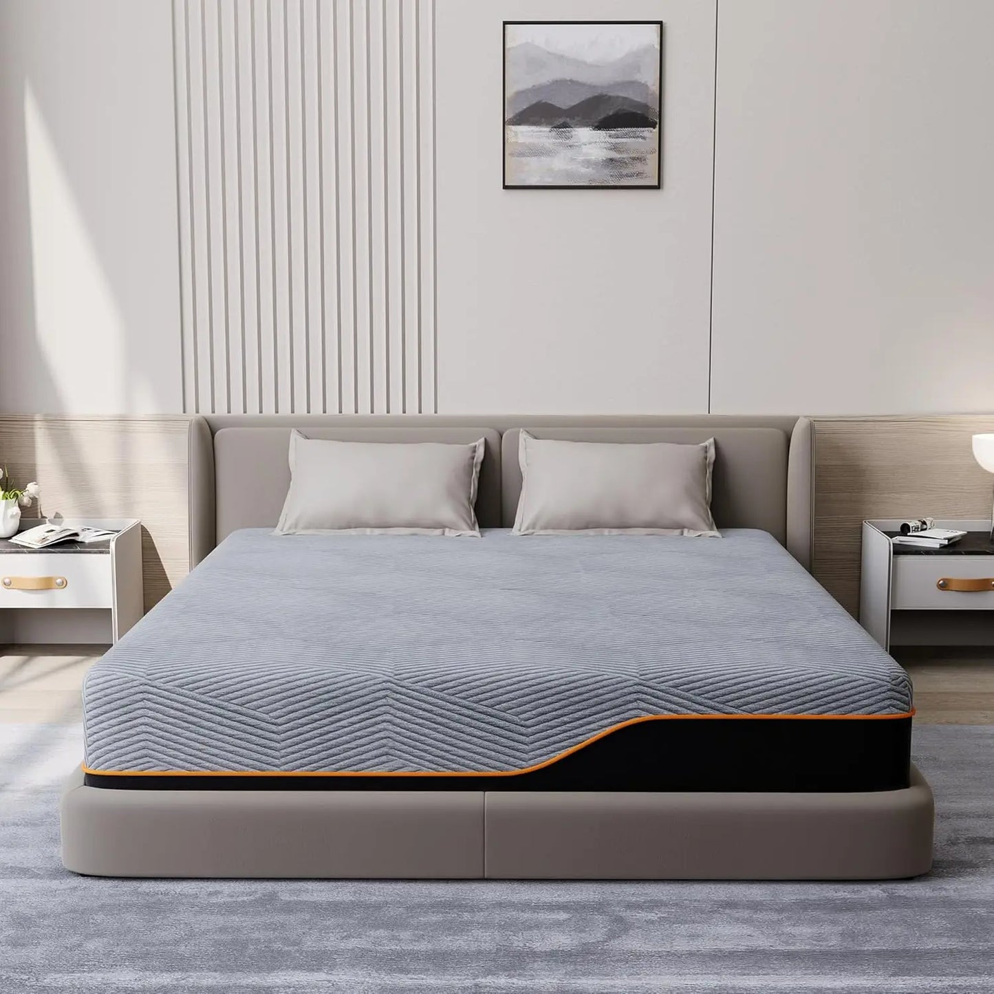 King Memory Foam Mattress 14 Inch Cooling Gel Pressure Relief