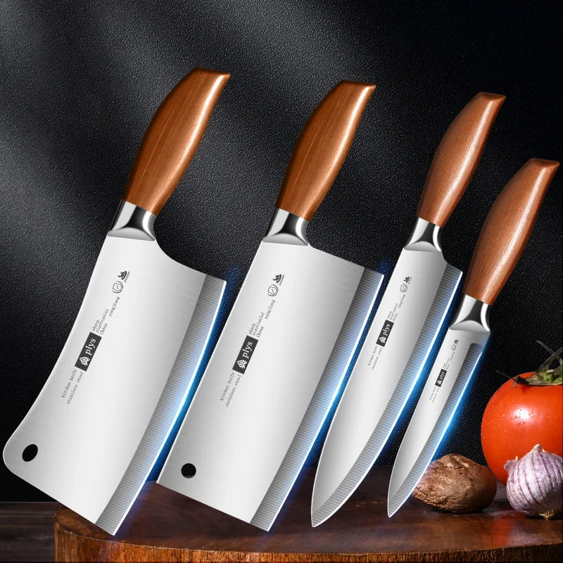 Professional Kitchen Knife Set 4-Piece Multi-Purpose Chef Knives