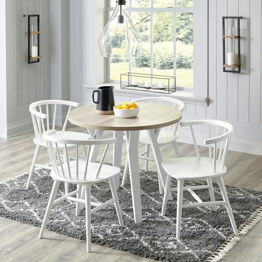 Grannen Modern Spindle Back Dining Chair Set of 2 for Home Decor