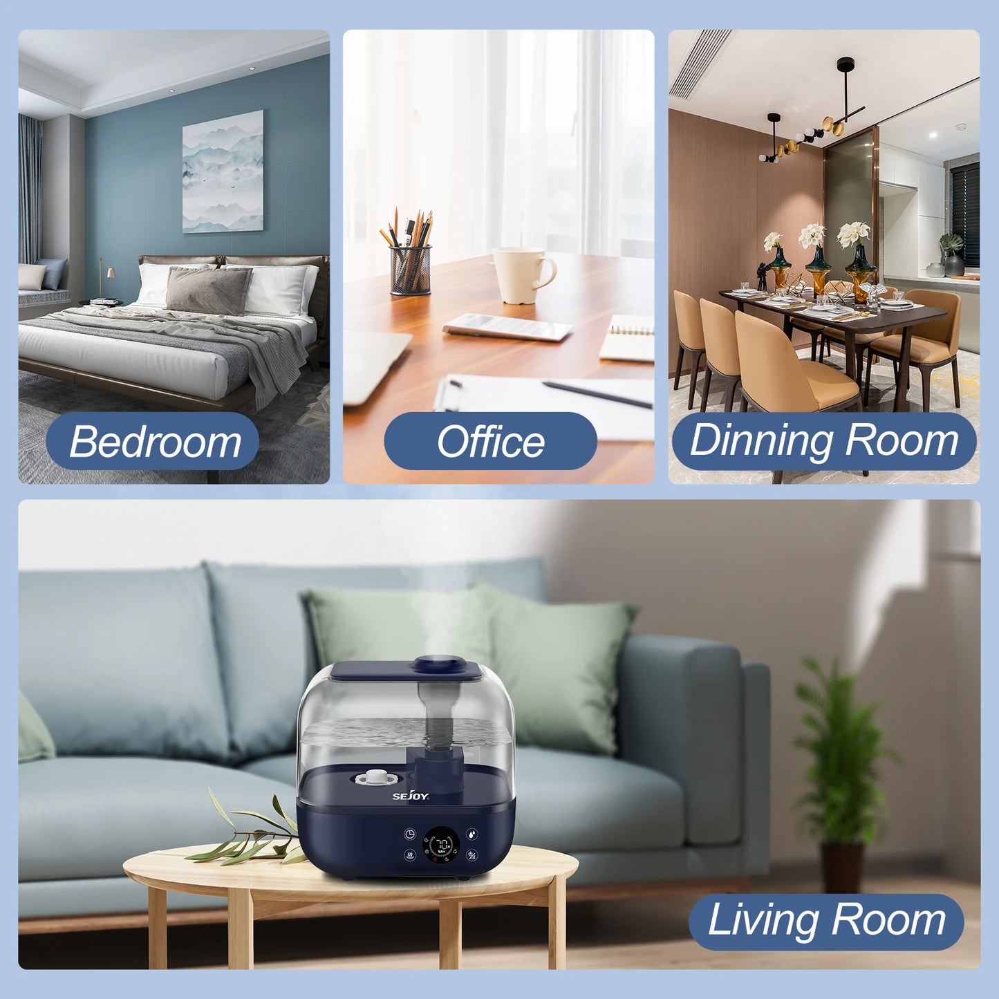 Ljustra 5L Humidifier Ultrasonic Aromatherapy Diffuser for Home